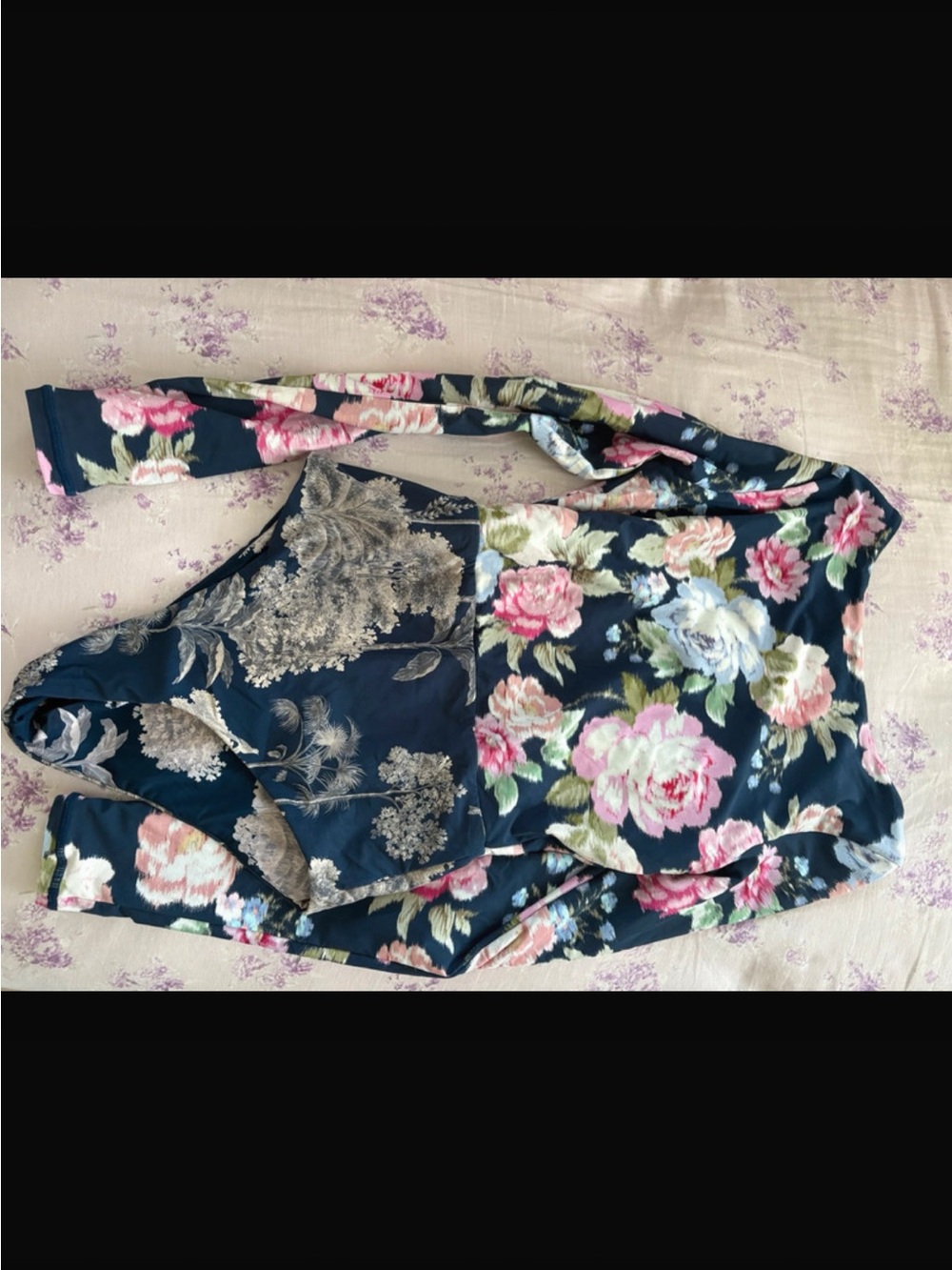 Maaji Two Tone Floral Reverible Onepiece Swimsuit
